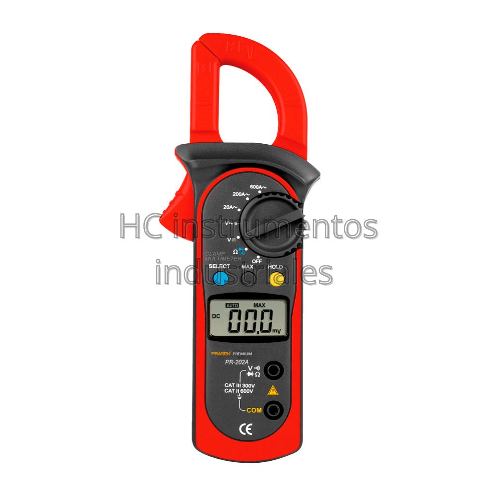 Pinza amperimétrica PRASEK PR-202A